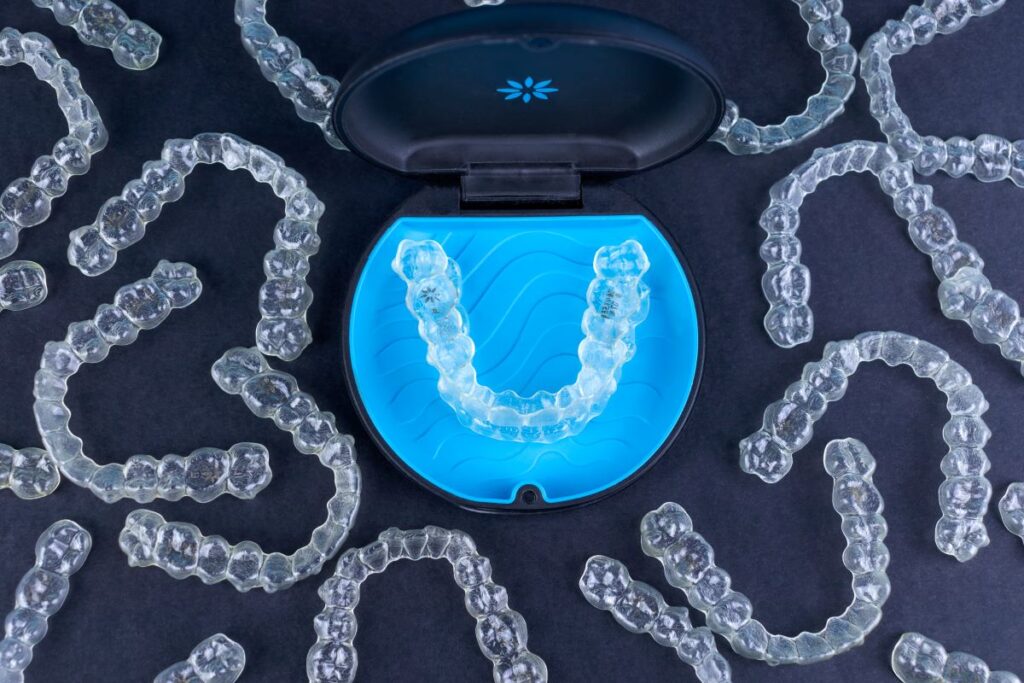 Invisalign aligners.